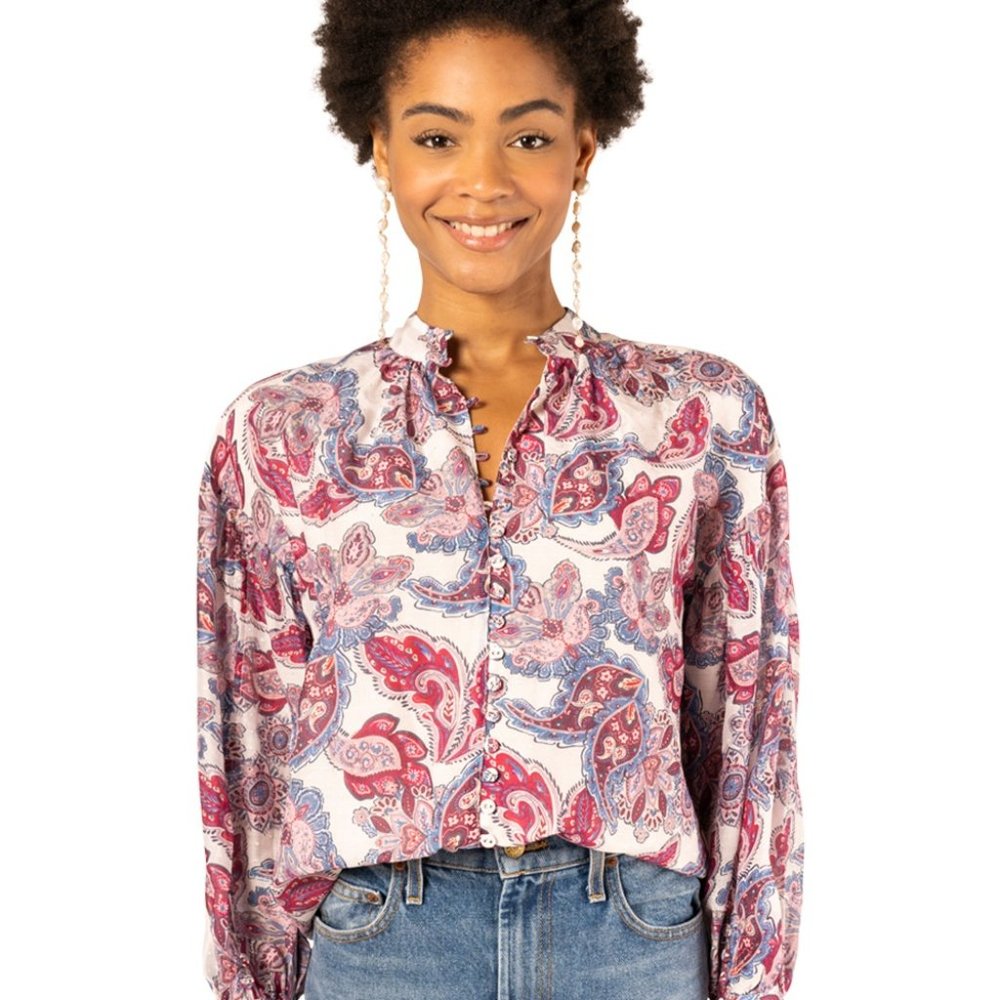Magali Pascal Anita Shirt - Pristine Paisley Light